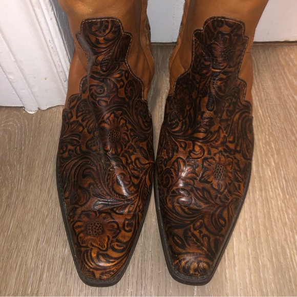 Coldwater creek ladies cowgirl western rodeo boots size 10 - Picture 2 of 8